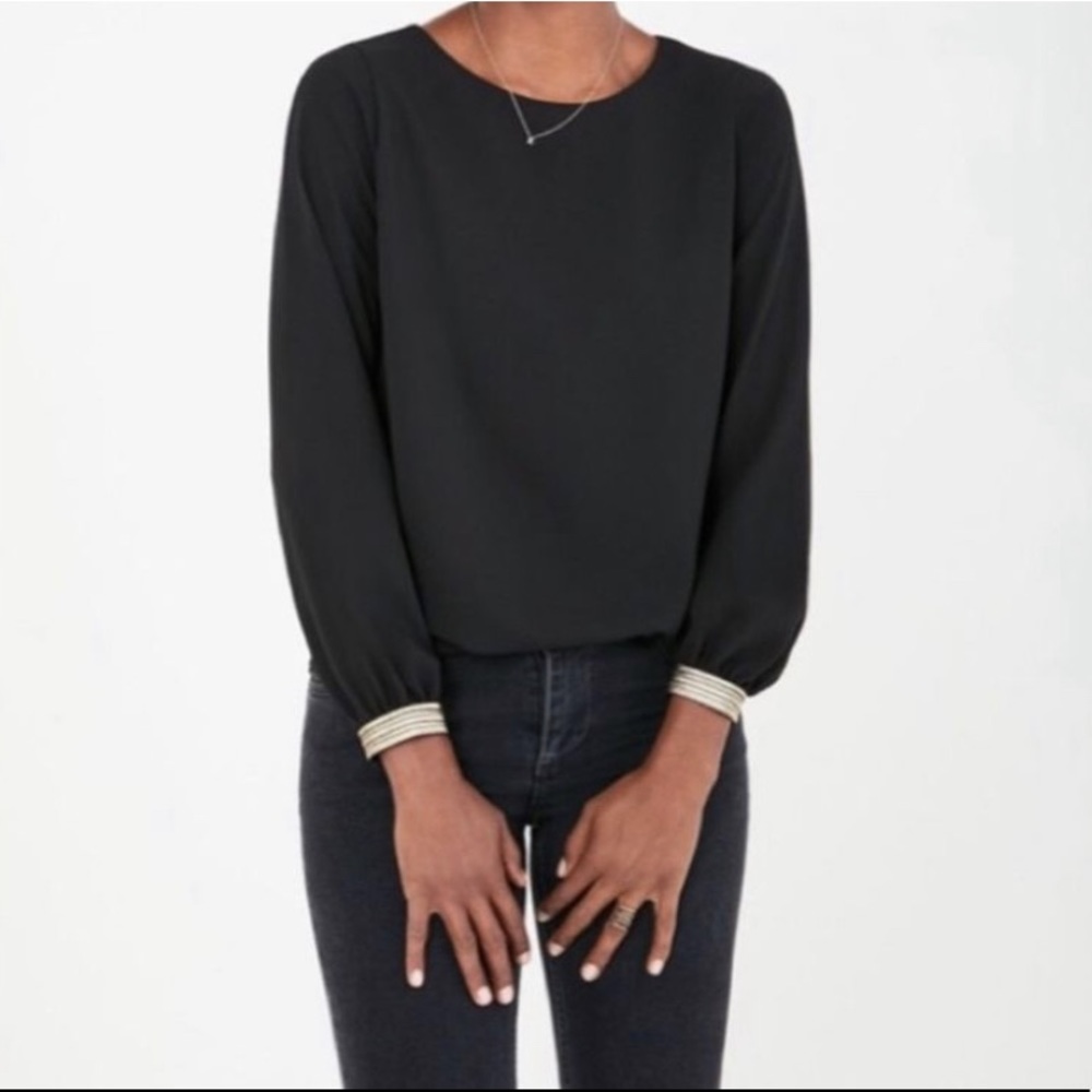 NWT Stella & Dot Soirée Black Top Size M